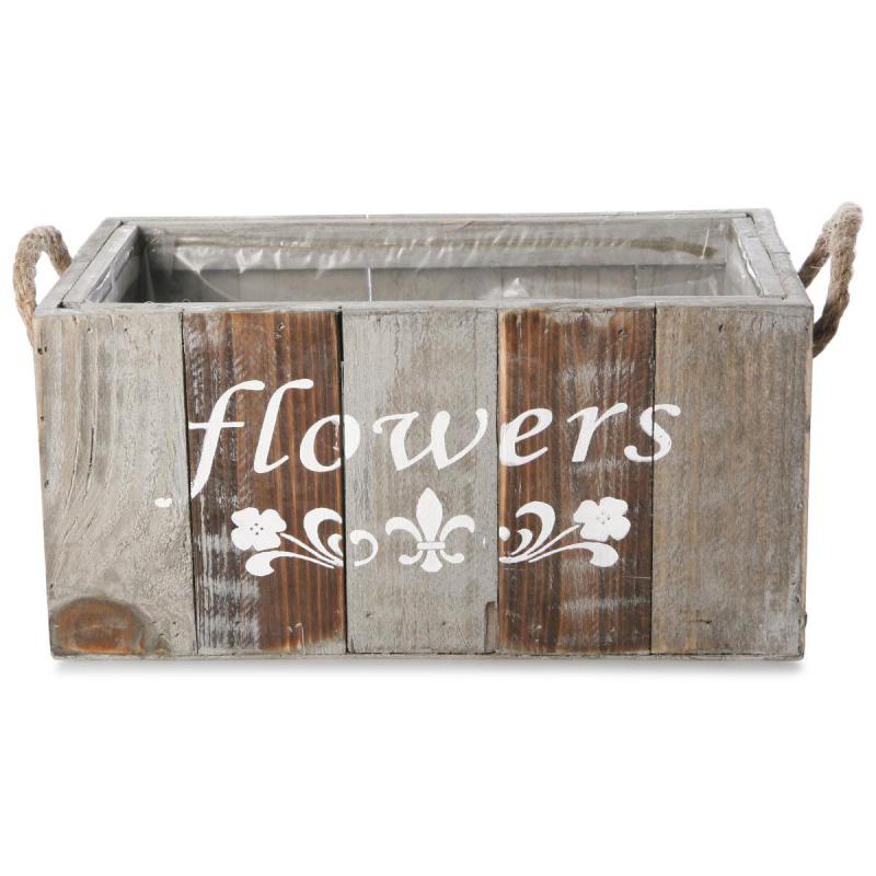 Holzgefäß Flowers