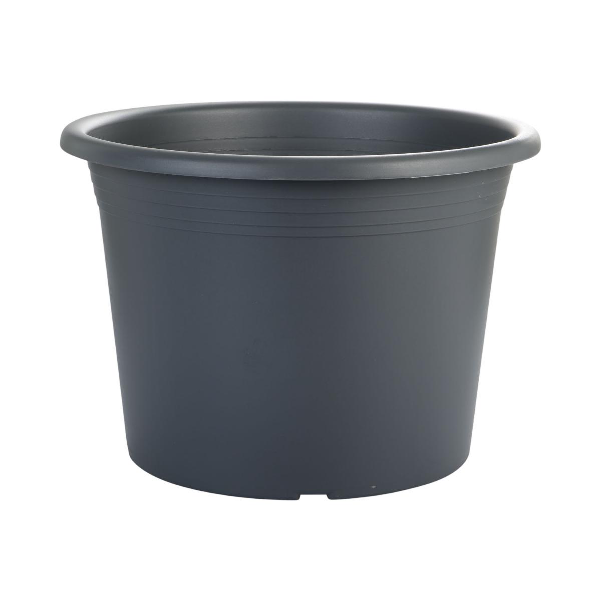 Blumentopf "Cilindro" rund anthrazit