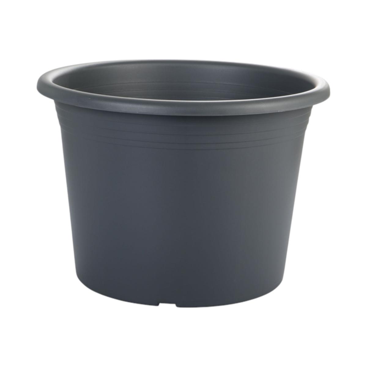Blumentopf "Cilindro" rund anthrazit