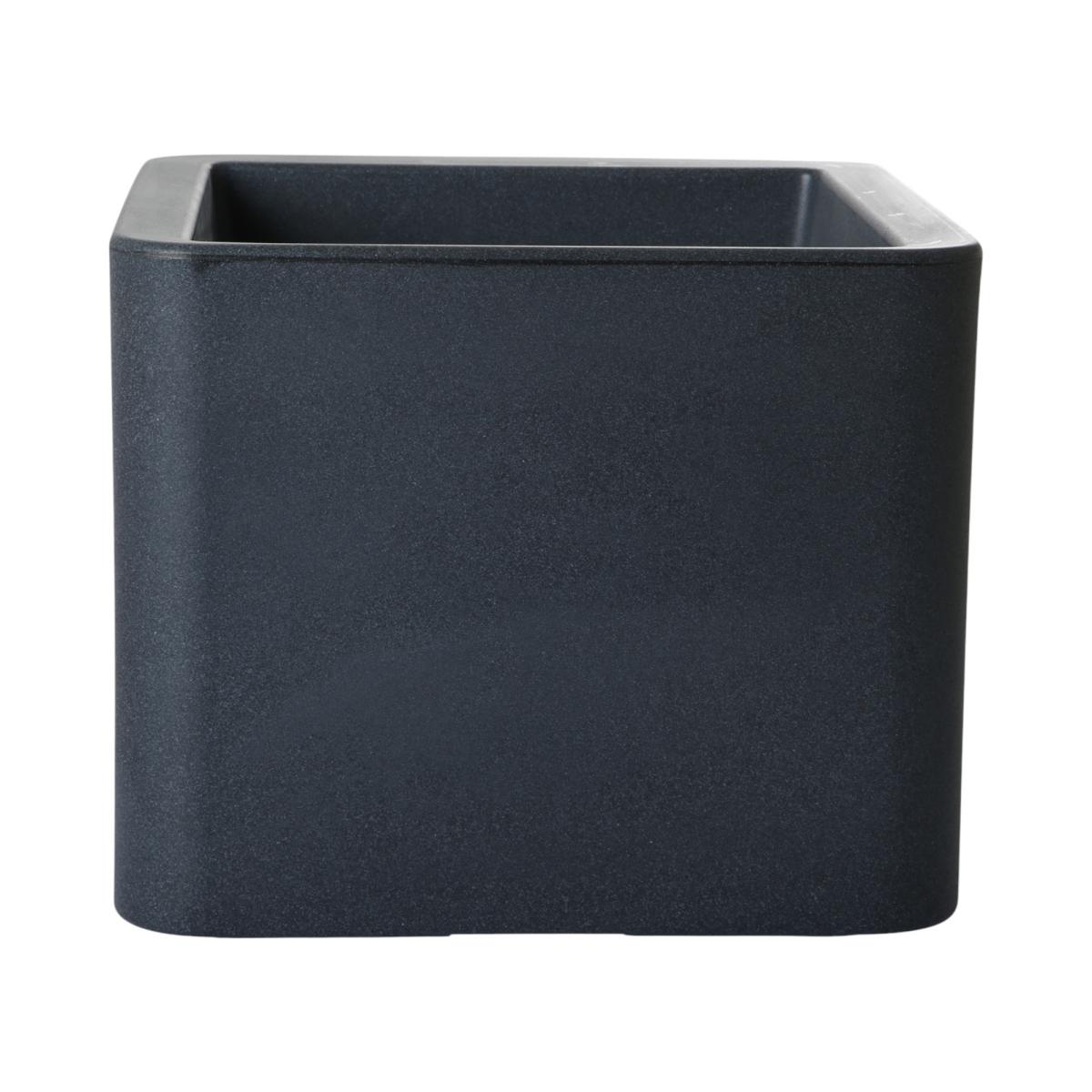 Pflanztopf Cube anthrazit