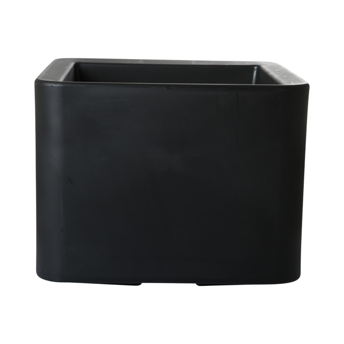 Pflanztopf Cube schwarz