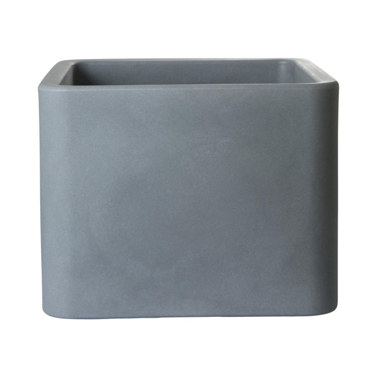 Pflanztopf Cube grau