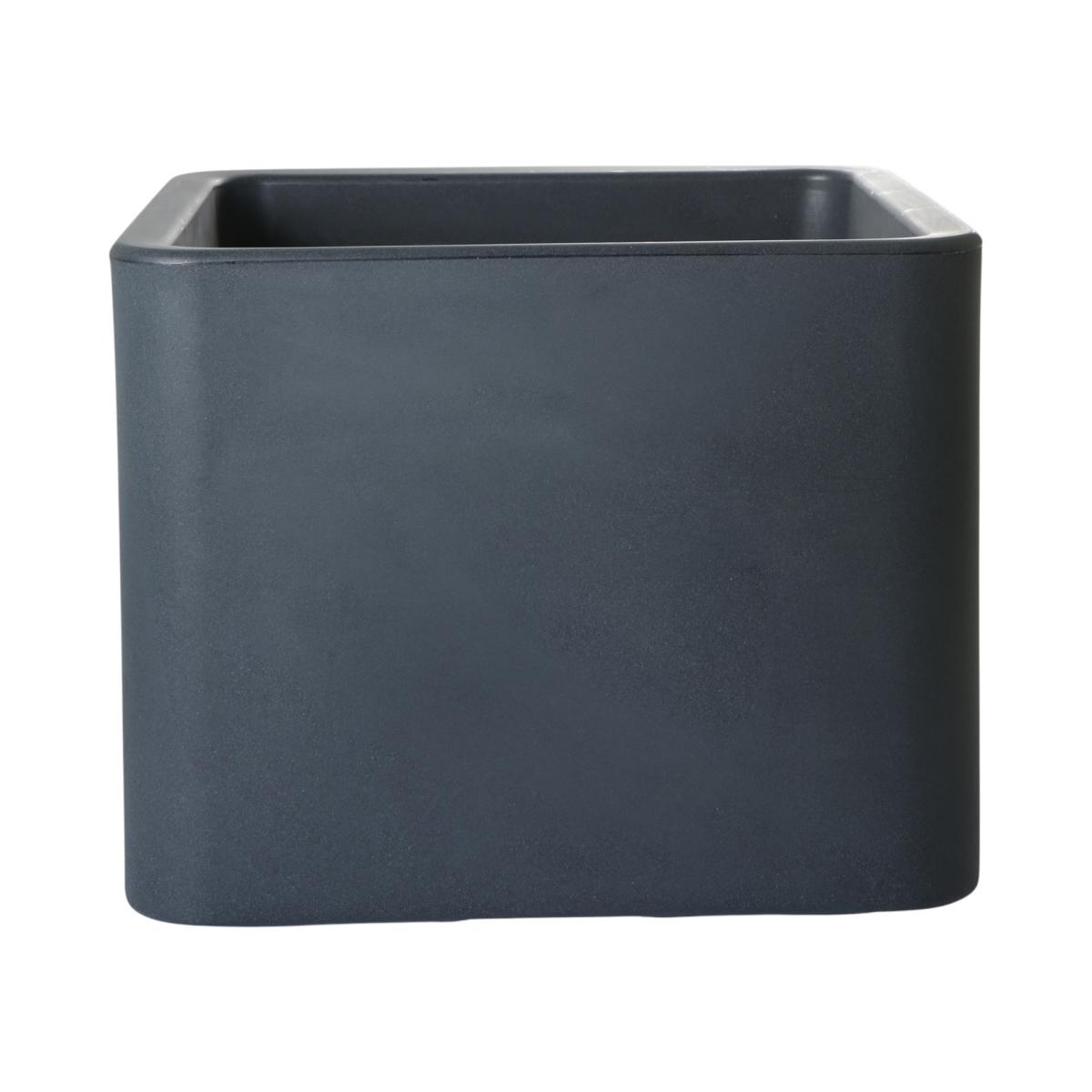 Pflanztopf Cube anthrazit
