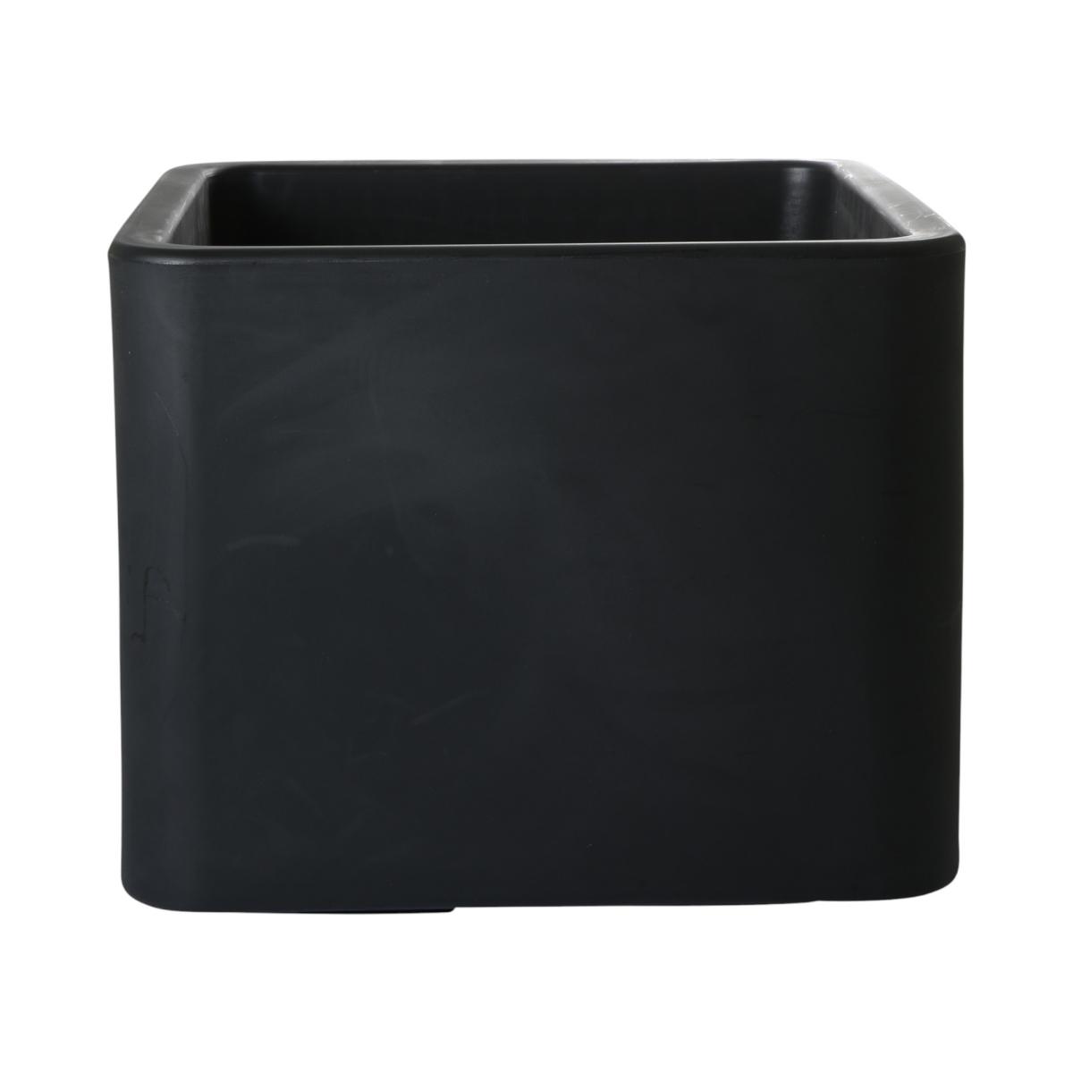 Pflanztopf Cube schwarz