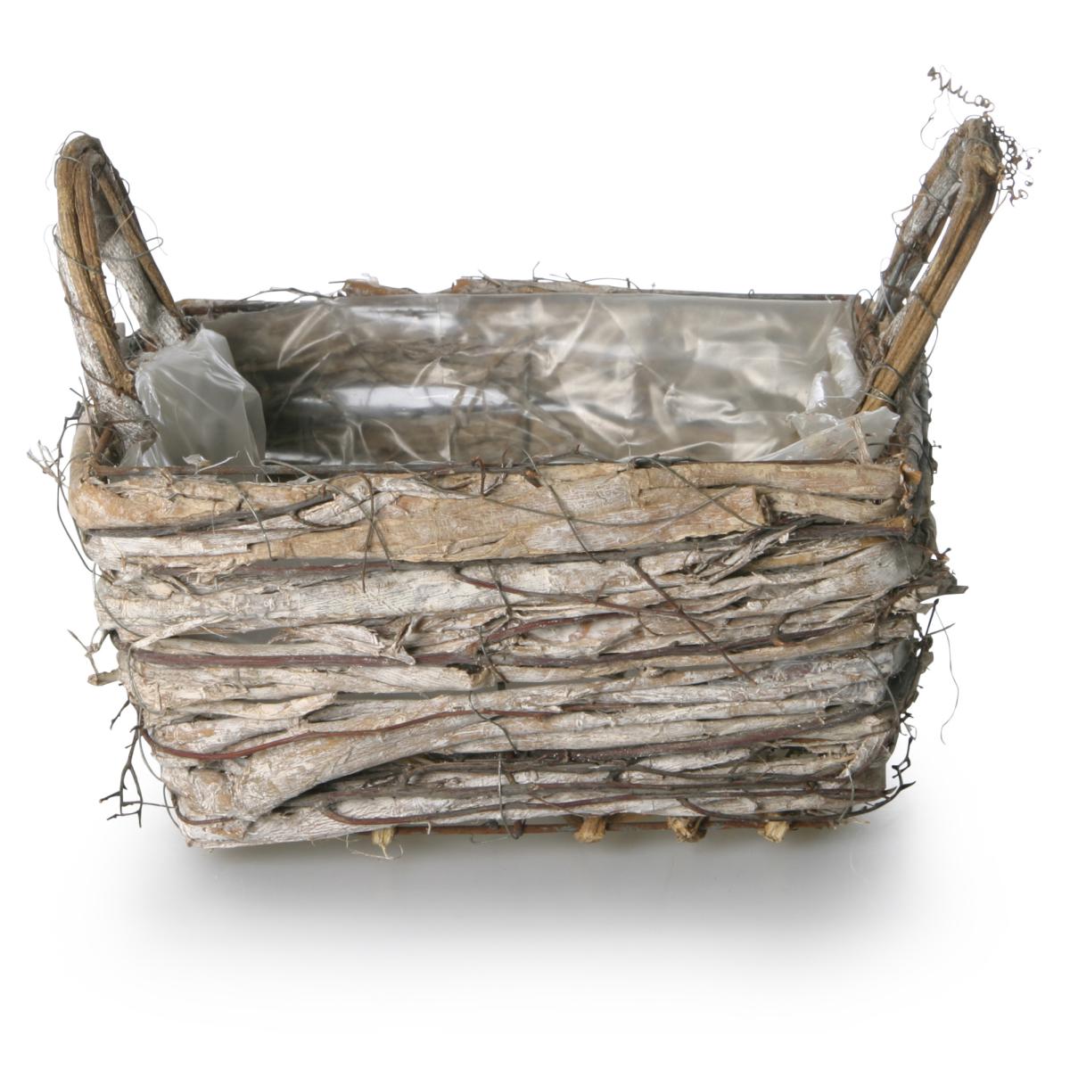 Pflanzschale quadratisch mit Henkel