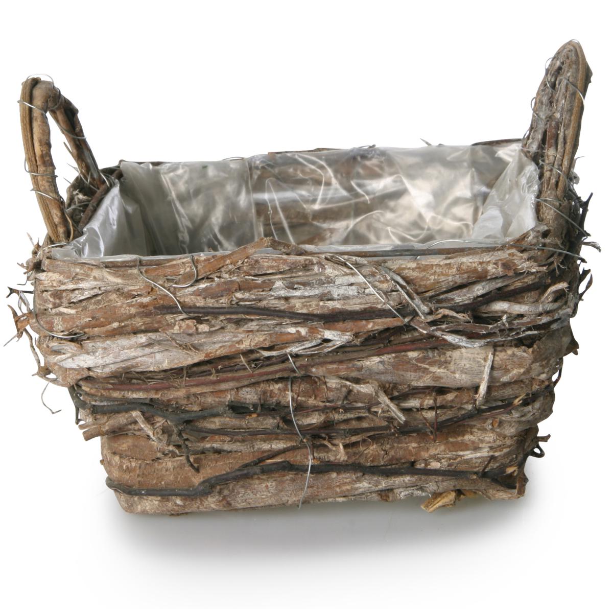 Pflanzschale quadratisch mit Henkel