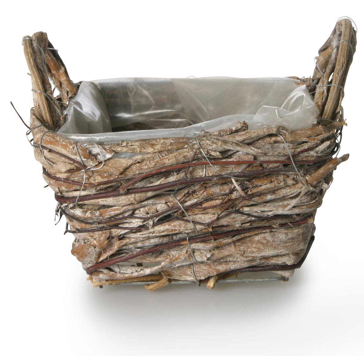 Pflanzschale quadratisch mit Henkel