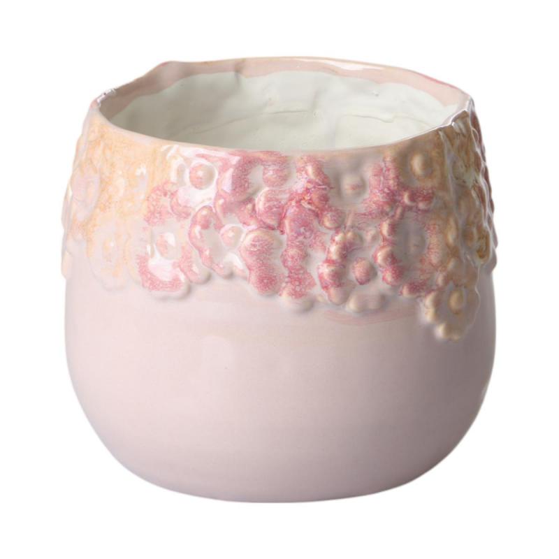 Topf mit Blütendesign