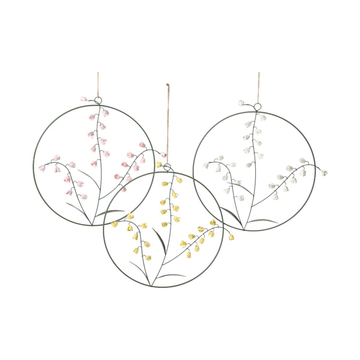 Metall-Ring Tulpe zum Hängen Farbmix