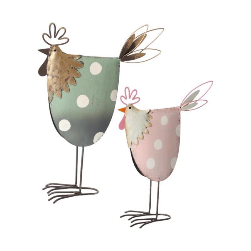 Metall-Huhn Aufsteller