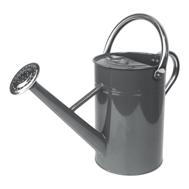 Metall-Gießkanne 4,5l Grau