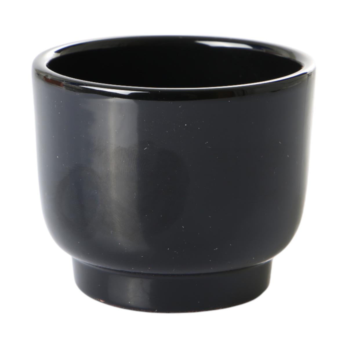 Übertopf für Minipflanzen schwarz