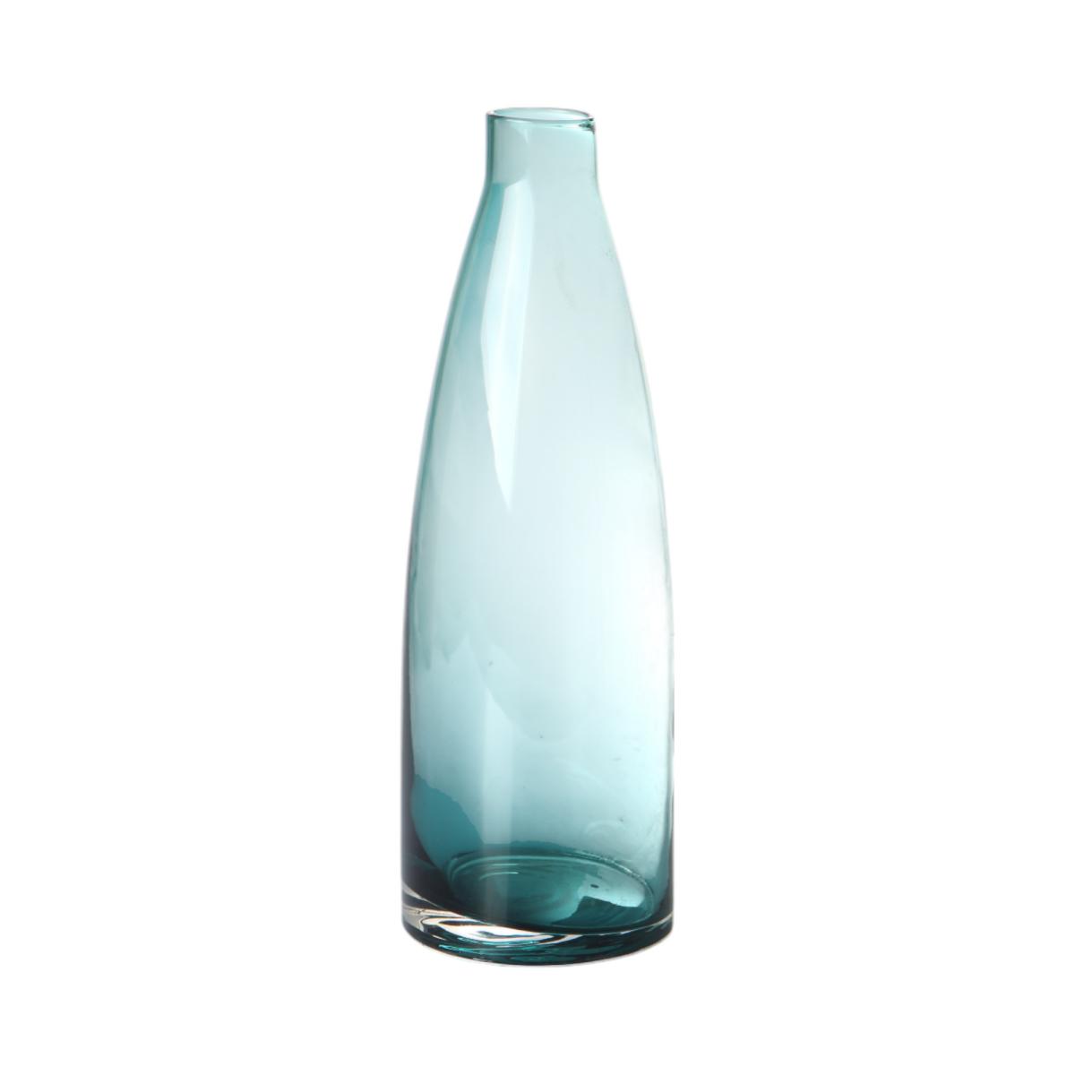 Vase schlank blau