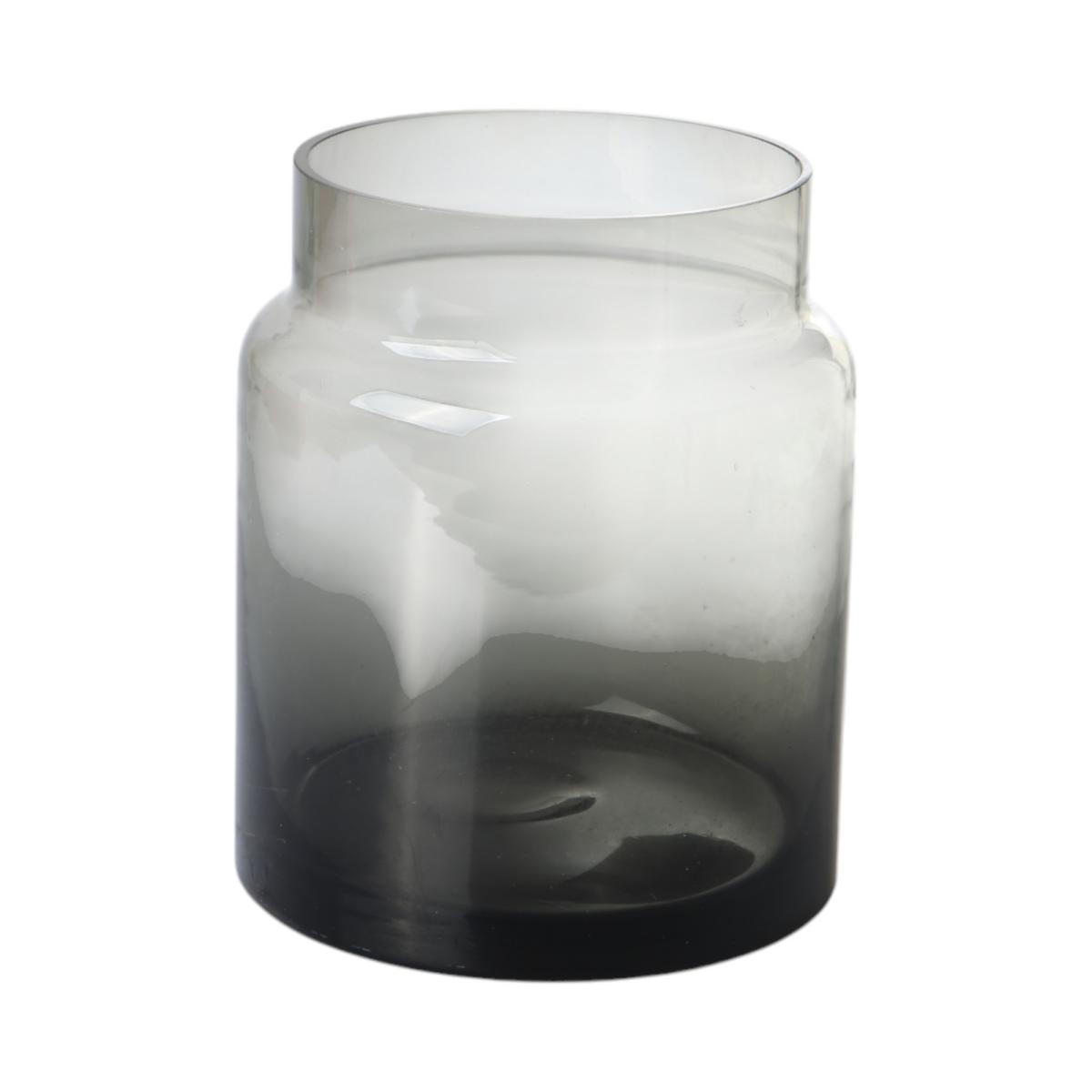 Vase zylinderförmig grau