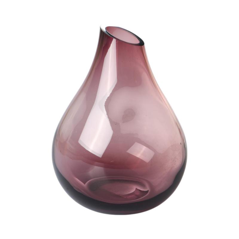 Vase bauchig aubergine