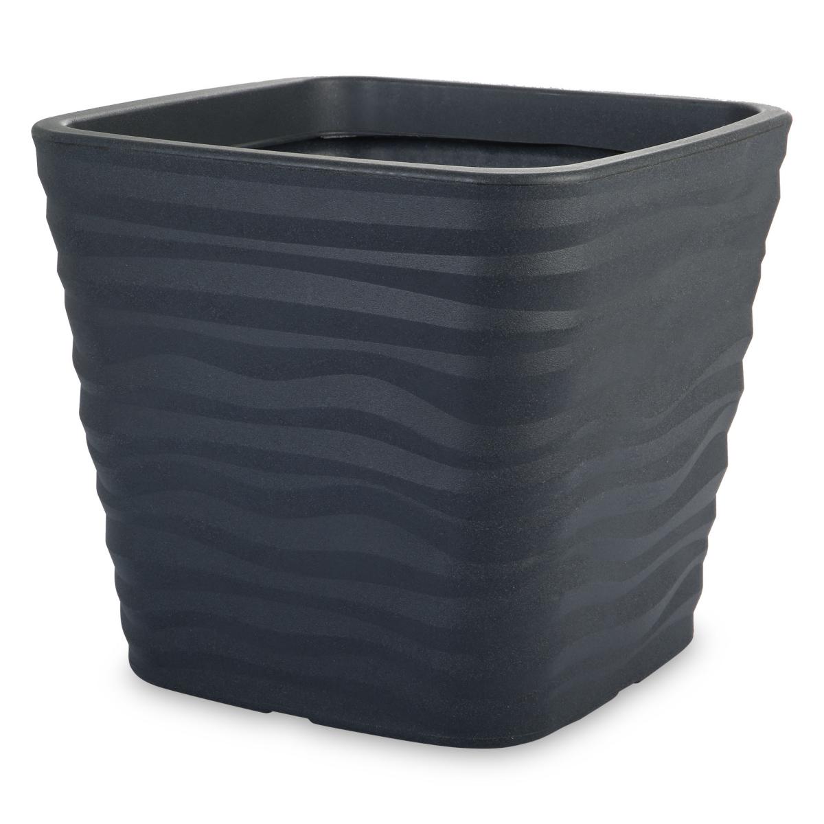 Topf Wellen anthrazit 40cm