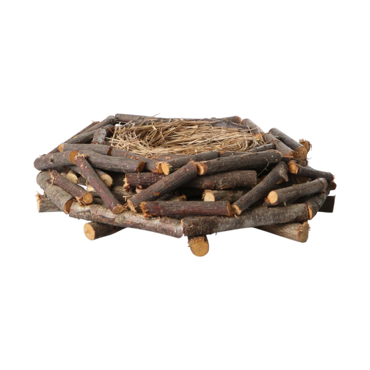 Weiden-Schnitt-Kranz 25cm m. Nest