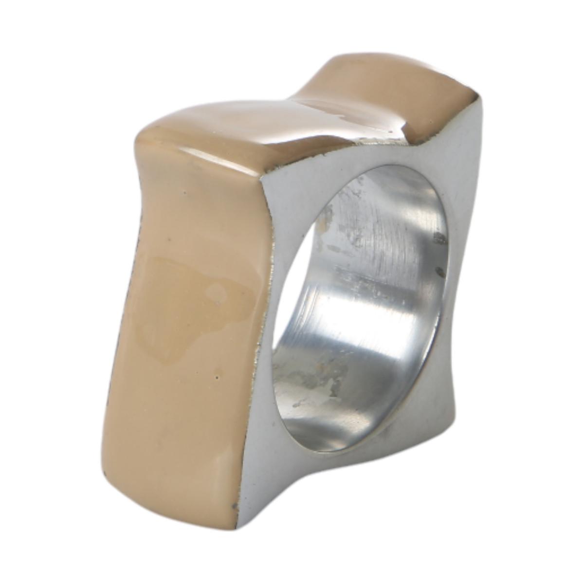 Alu-Serviettenring taupe