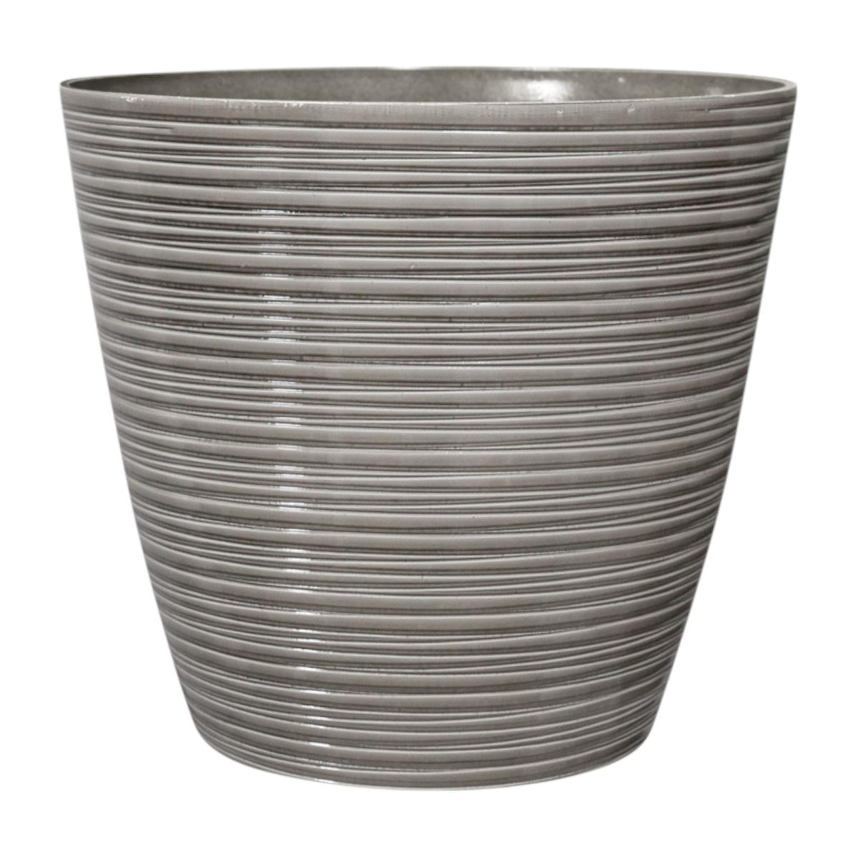 Glaze Lite Kübel mit Rillen Fossil