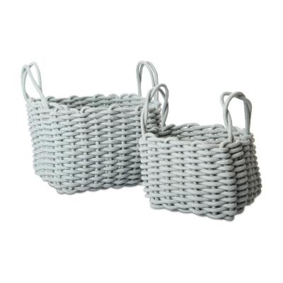 Korb quadratisch blau