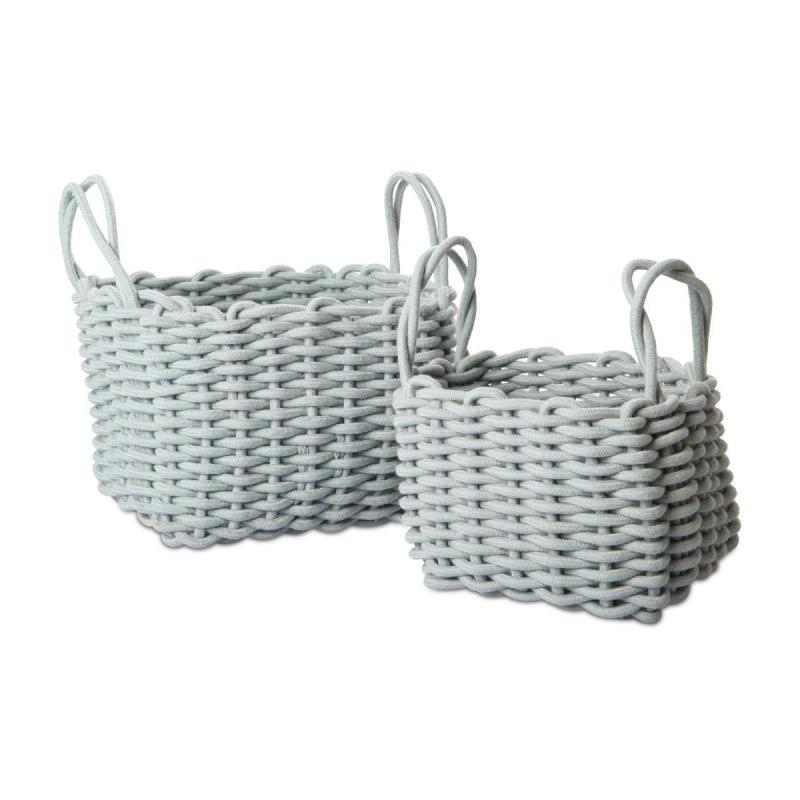 Korb quadratisch blau