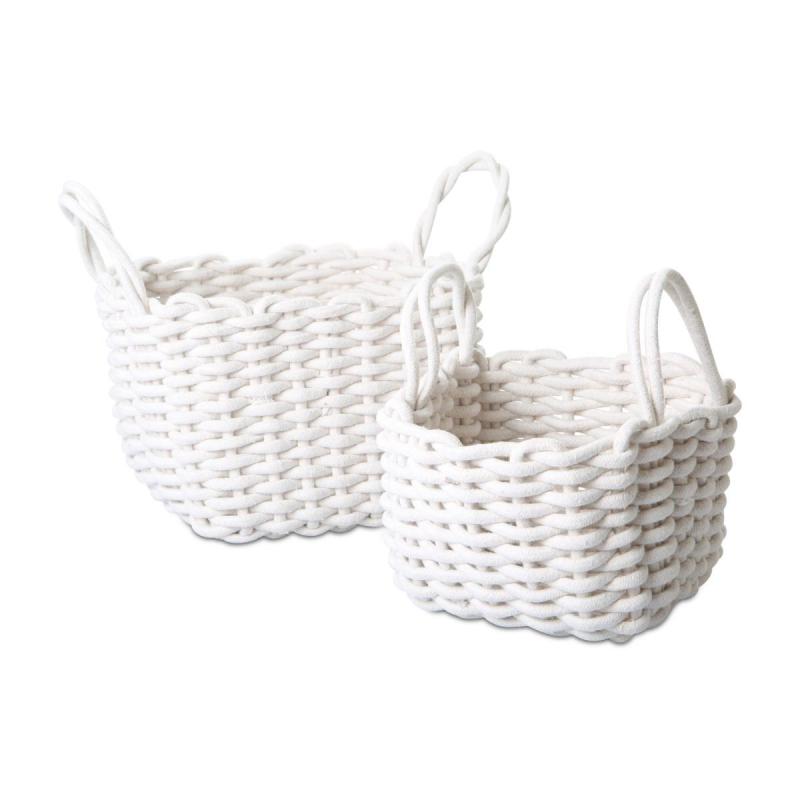 Korb quadratisch weiß