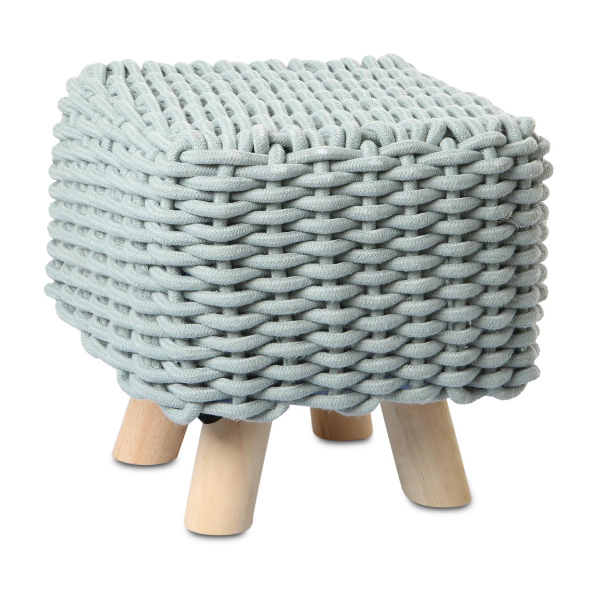 Hocker eckig blau