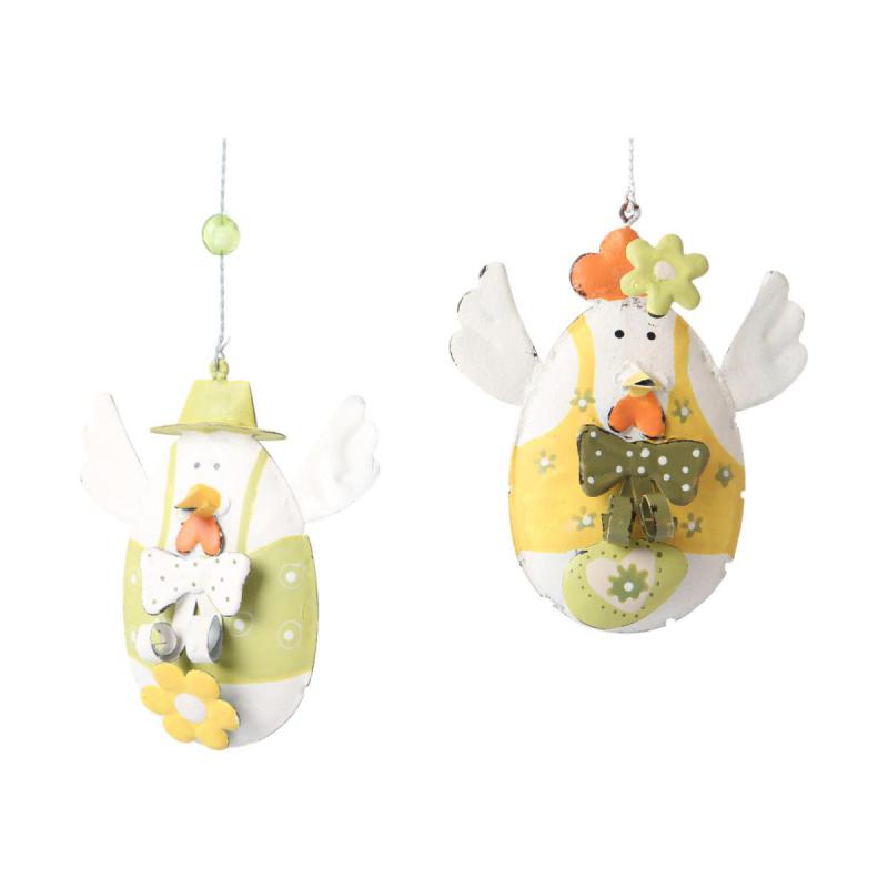 Blech-H&auml;nger Hase o. Huhn Motivmix