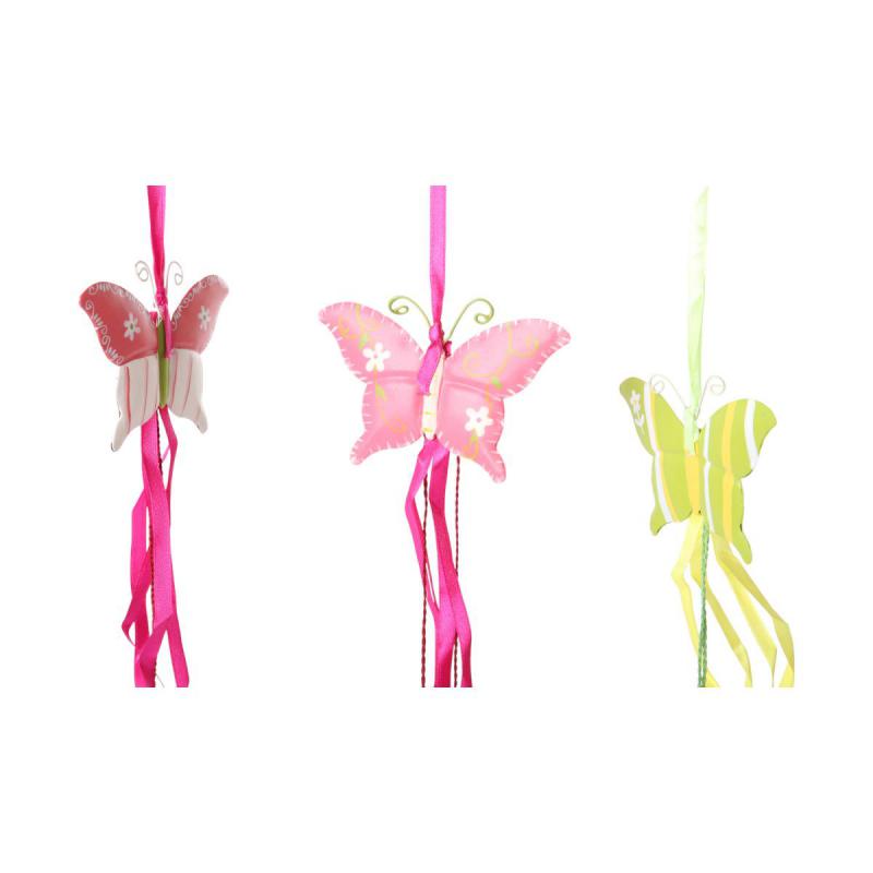 Blech-Schmetterlinghänger Farbmix