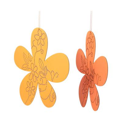 Holzblume gelocht Farbmix