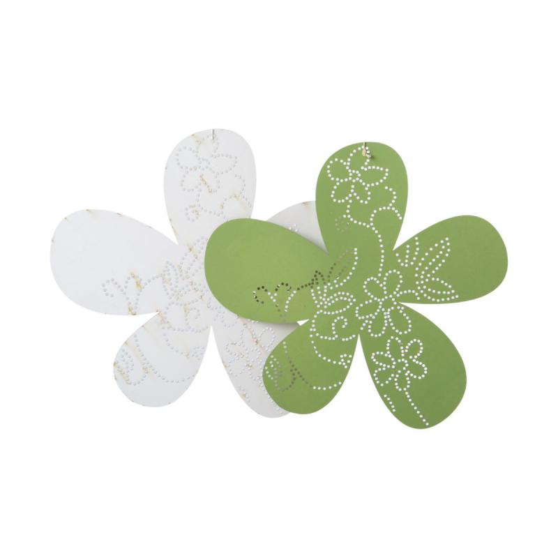 Holzblume gelocht Farbmix