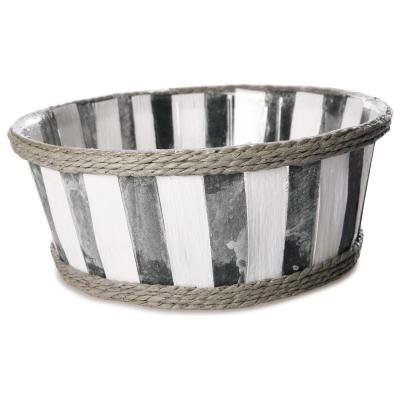 Korb rund gestreift