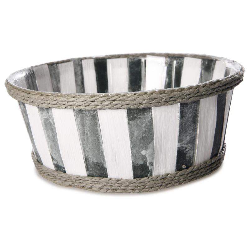 Korb rund gestreift