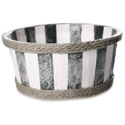 Korb rund gestreift
