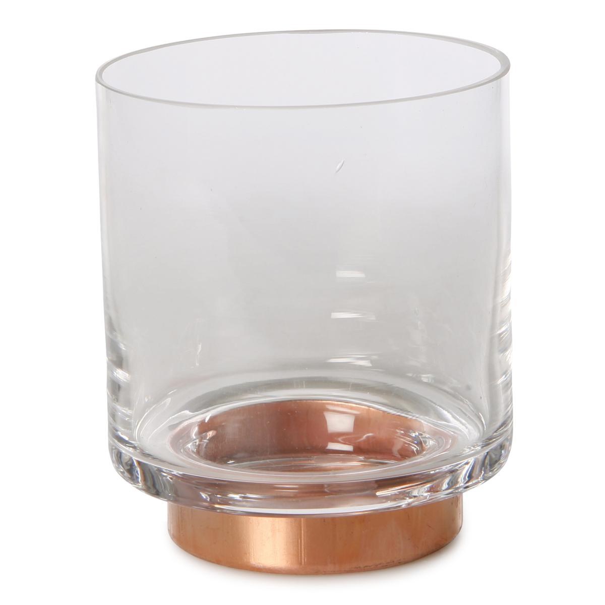 Windlicht mit Metallrand