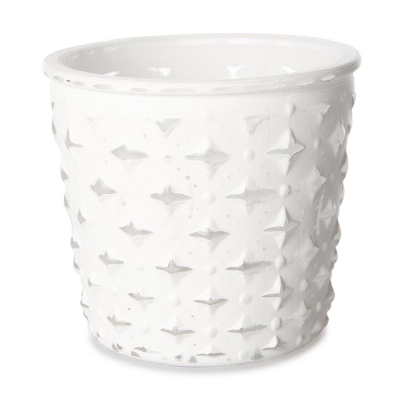 Windlicht silber-weiß