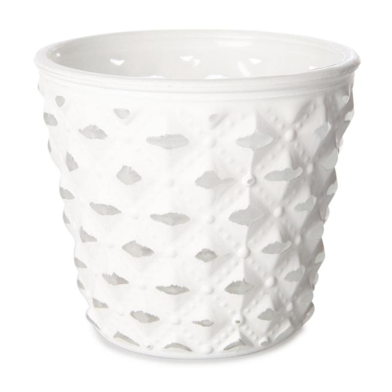 Windlicht silber-weiß