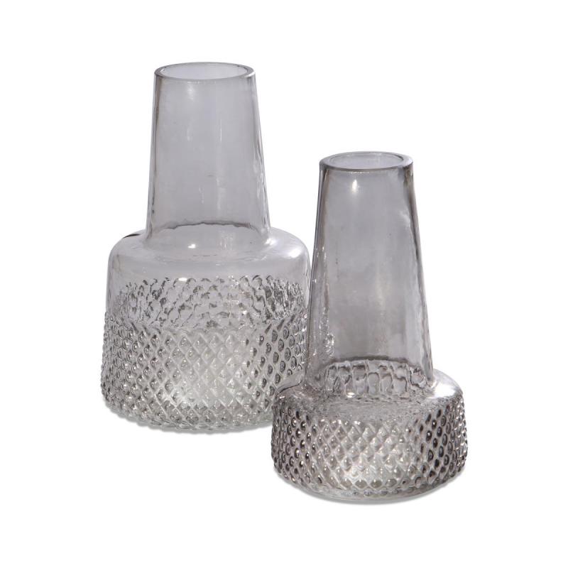Tischvase grau