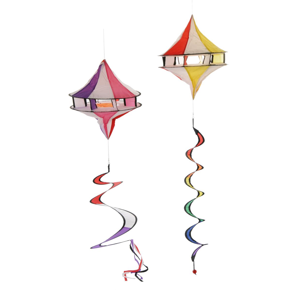 Windspiel Ballon Stoff Farbmix