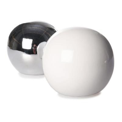 Kugel weiß/silber Mix