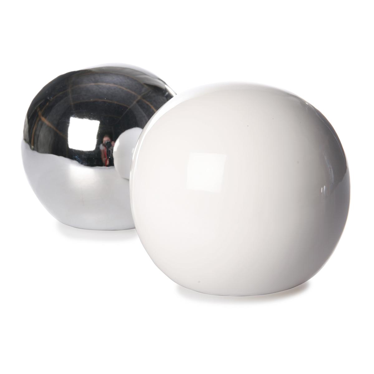 Kugel weiß/silber Mix