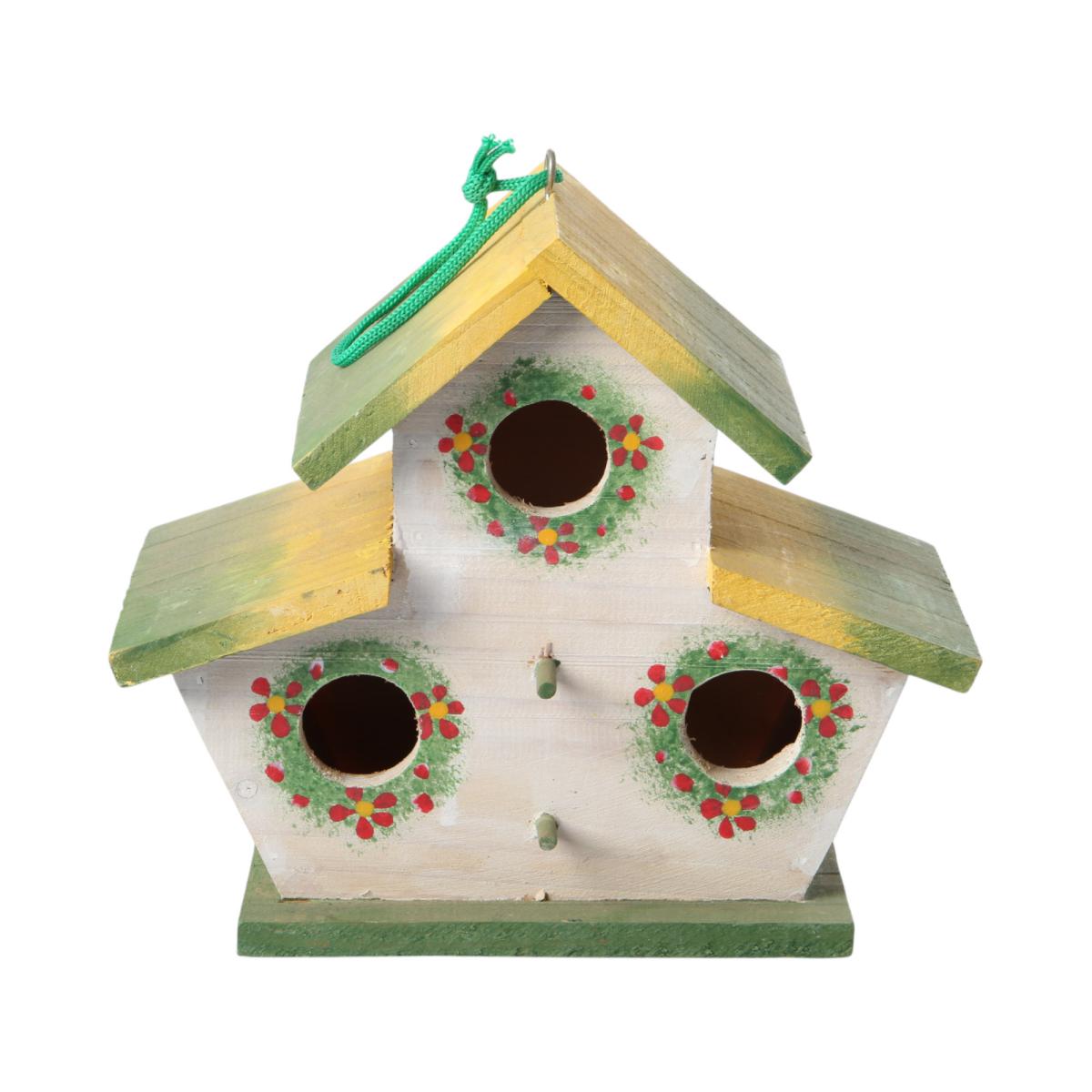 Vogelhaus mit Bl&uuml;mchen