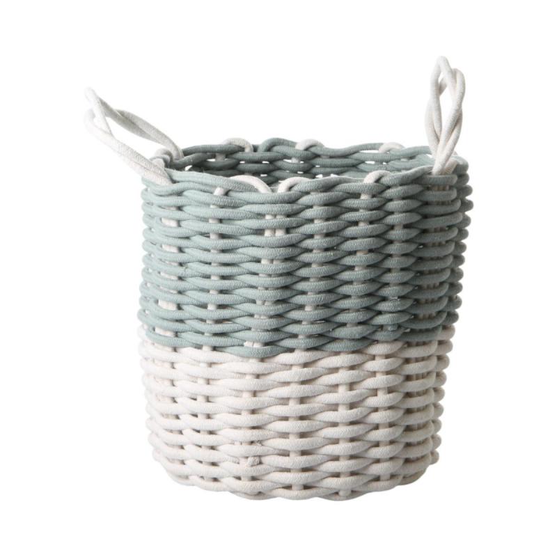Korb weiß-blau
