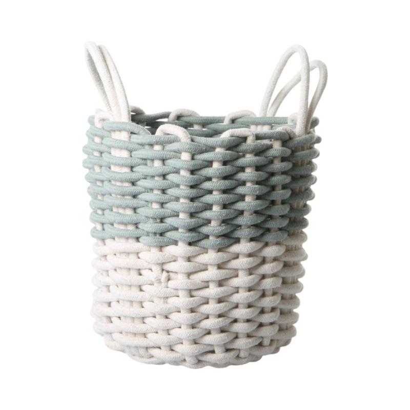 Korb weiß-blau