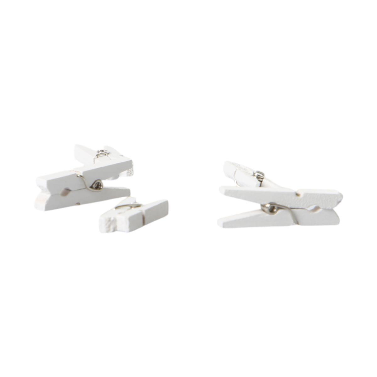 Mini-Wäscheklammer weiß