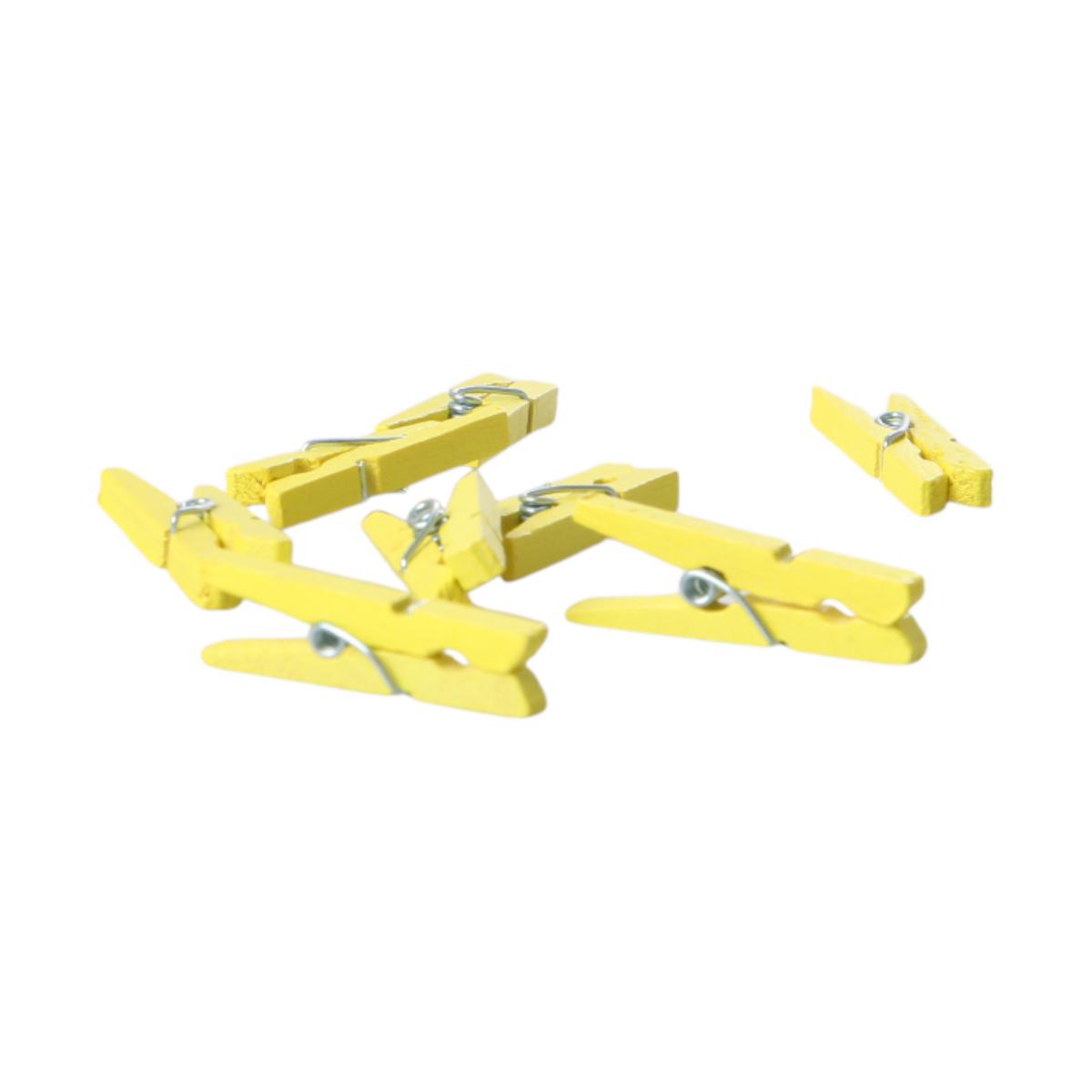Mini-Wäschklammer gelb