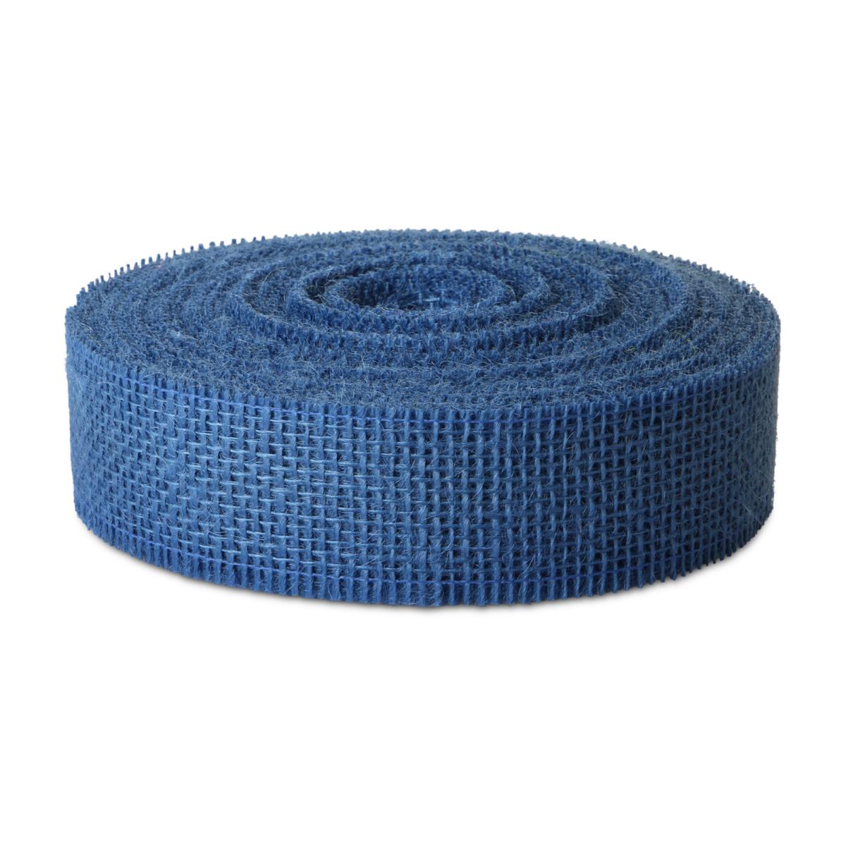 Jutestreifen gestärkt blau