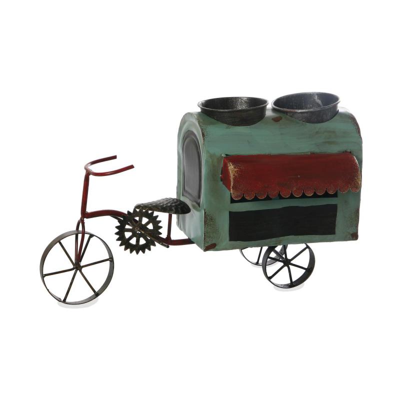 Fahrrad mit Anhänger zum Bepflanzen