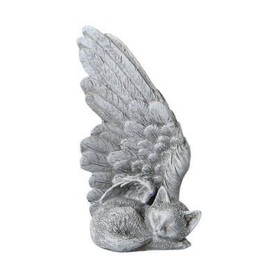 Poly-Katze mit Engelsflügel