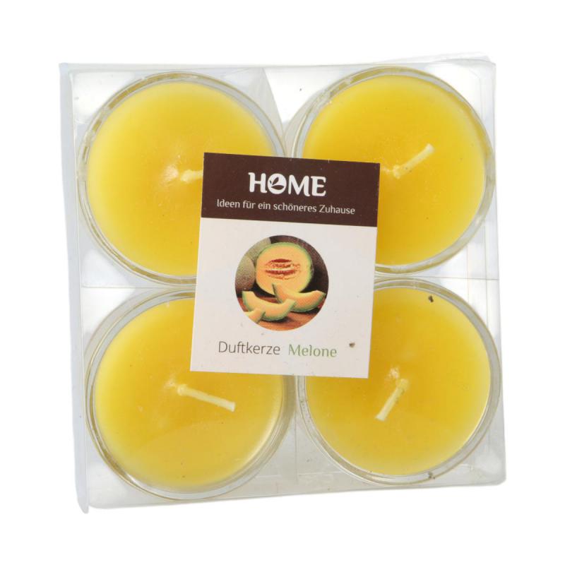 Duftteelicht im Glas grün/Melone